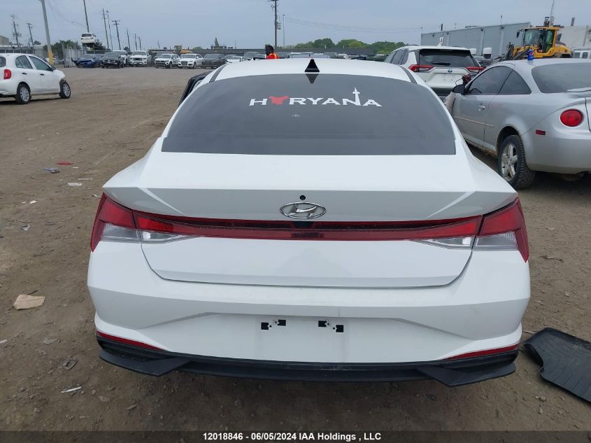 2022 Hyundai Elantra Preferred Ivt VIN: KMHLM4AG2NU348205 Lot: 12018846