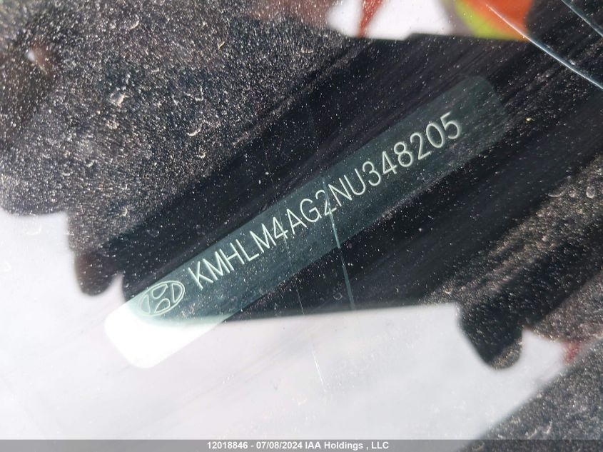 2022 Hyundai Elantra Preferred Ivt VIN: KMHLM4AG2NU348205 Lot: 12018846