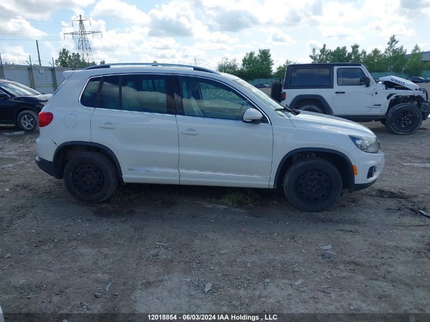 2013 Volkswagen Tiguan VIN: WVGJV3AX4DW100541 Lot: 12018854