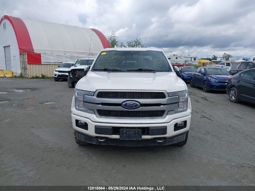 2019 Ford F150 Supercrew VIN: 1FTEW1E48KFA89404 Lot: 12018864