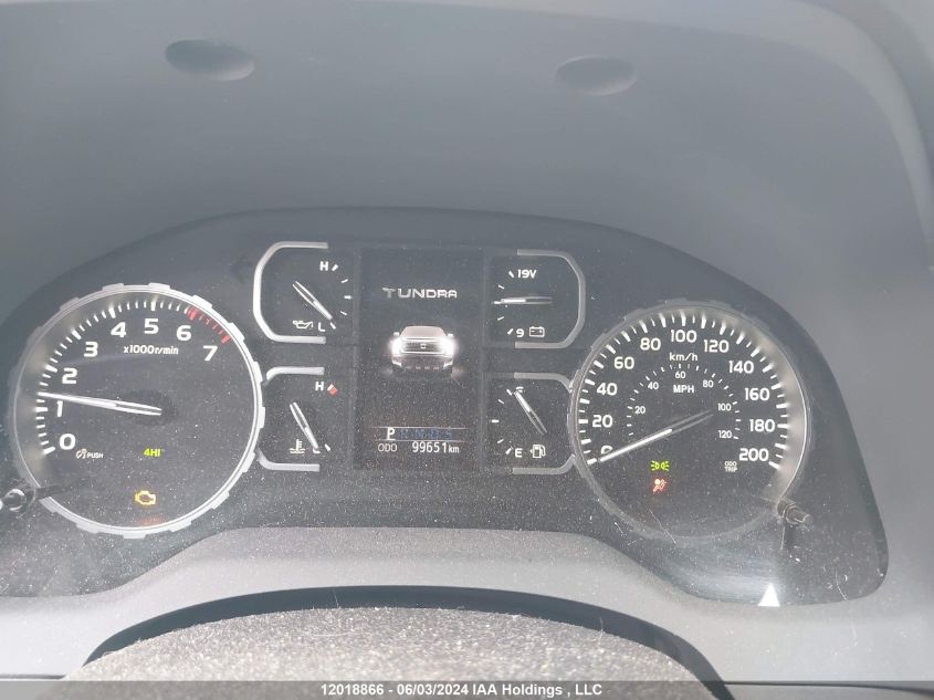 2019 Toyota Tundra Double Cab Sr/Sr5 VIN: 5TFUY5F11KX806611 Lot: 12018866