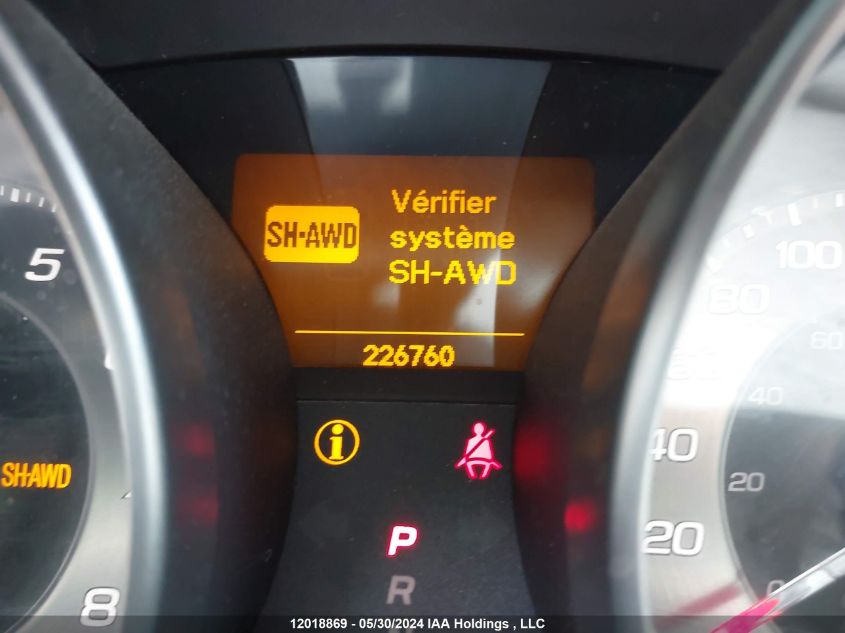 2010 Acura Mdx VIN: 2HNYD2H24AH001541 Lot: 12018869