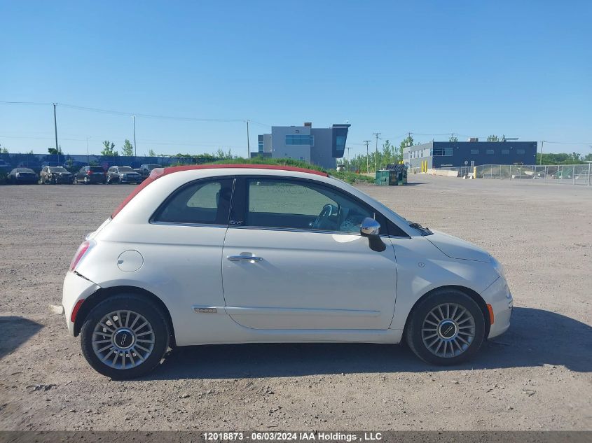 2013 Fiat 500C Lounge VIN: 3C3CFFER8DT692477 Lot: 12018873