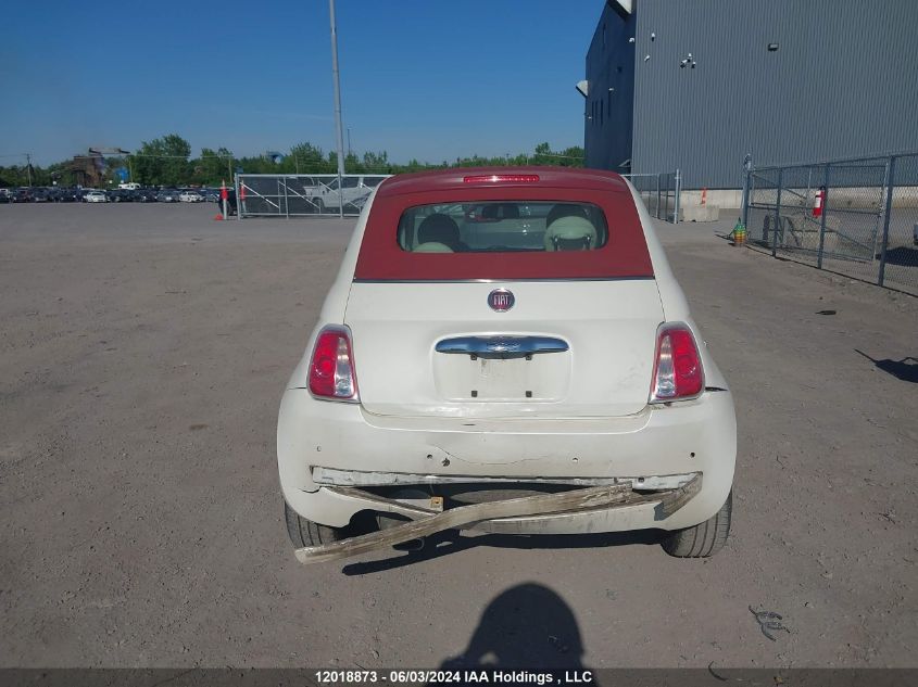 2013 Fiat 500C Lounge VIN: 3C3CFFER8DT692477 Lot: 12018873