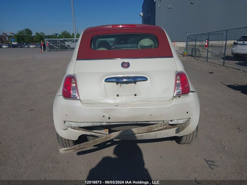 2013 Fiat 500C Lounge VIN: 3C3CFFER8DT692477 Lot: 12018873