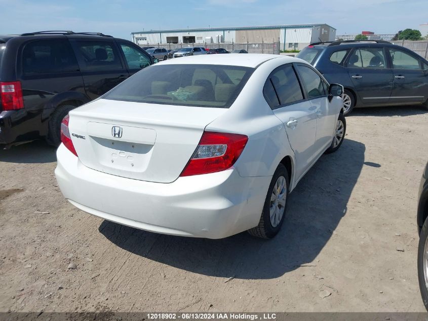 2012 Honda Civic Sdn VIN: 2HGFB2F49CH120701 Lot: 12018902