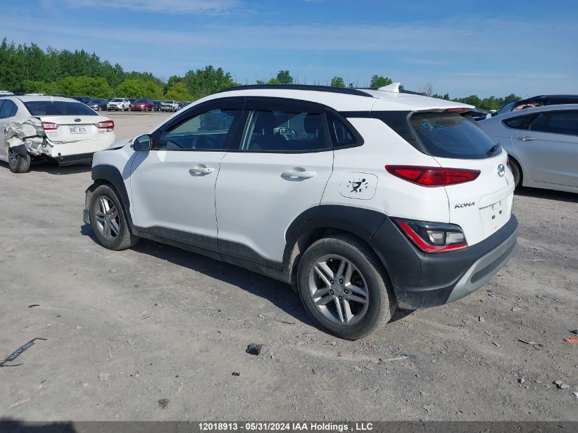 2022 Hyundai Kona Essential Awd VIN: KM8K1CAB2NU828425 Lot: 12018913