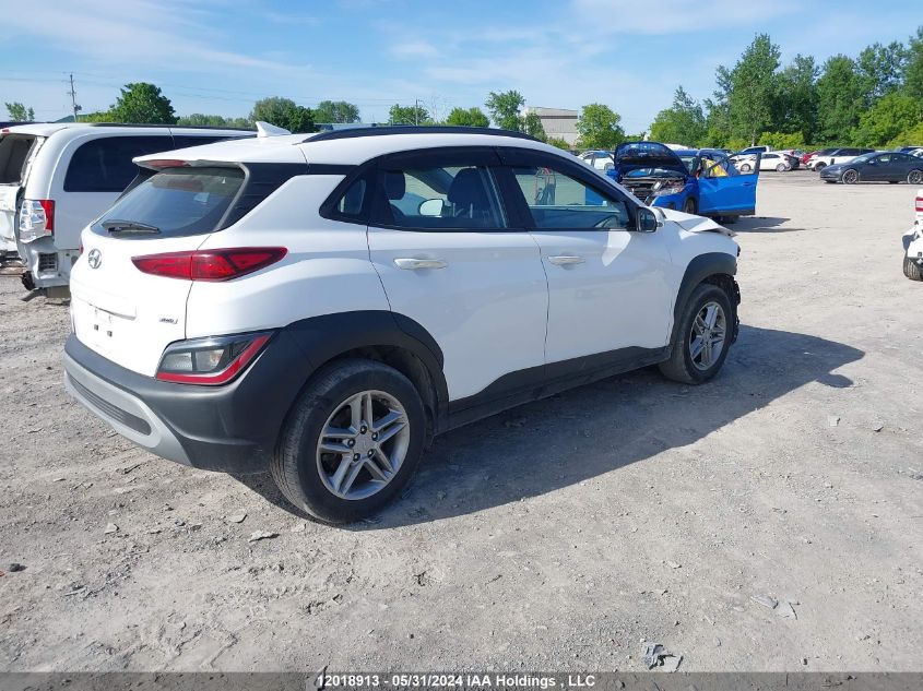 2022 Hyundai Kona Essential Awd VIN: KM8K1CAB2NU828425 Lot: 12018913