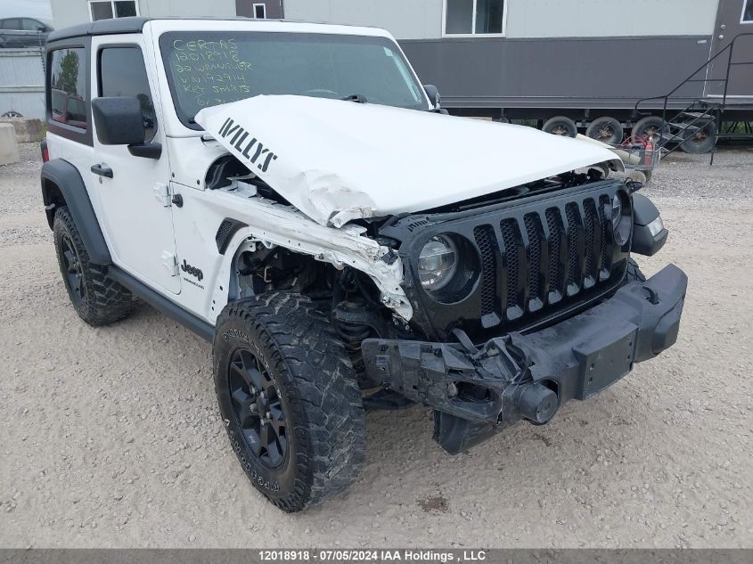 2022 Jeep Wrangler Sport VIN: 1C4GJXAN2NW192914 Lot: 12018918