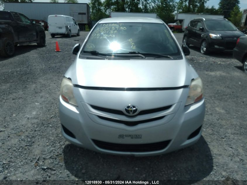 2008 Toyota Yaris VIN: JTDBT923281280134 Lot: 12018930