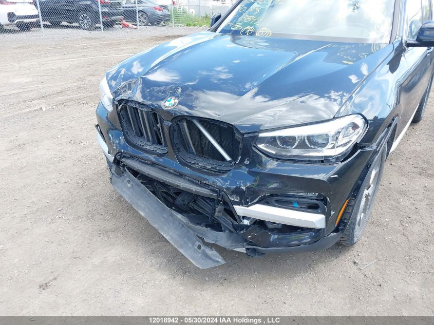 2020 BMW X3 VIN: 5UXTY5C02LLT38421 Lot: 12018942