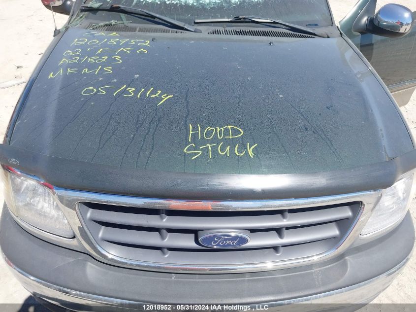 2002 Ford F150 VIN: 2FTRX17W62CA21823 Lot: 12018952