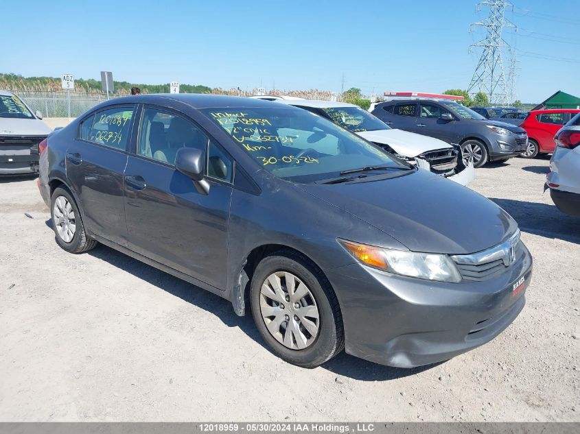 2012 Honda Civic VIN: 2HGFB2F47CH062734 Lot: 12018959