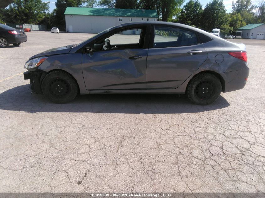 2015 Hyundai Accent Gls/Se VIN: KMHCU4AE7FU892327 Lot: 12019039