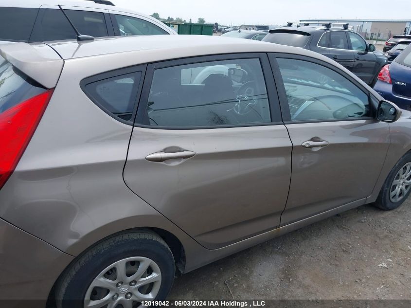 2013 Hyundai Accent Gls/Gs VIN: KMHCT5AE2DU094971 Lot: 12019042