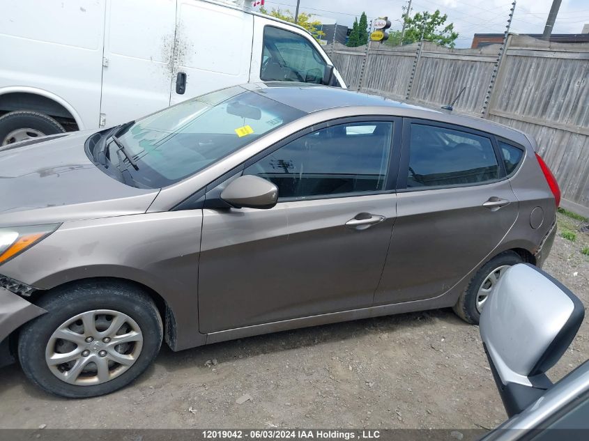 2013 Hyundai Accent Gls/Gs VIN: KMHCT5AE2DU094971 Lot: 12019042