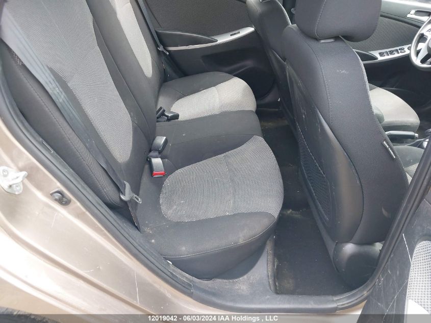 2013 Hyundai Accent Gls/Gs VIN: KMHCT5AE2DU094971 Lot: 12019042