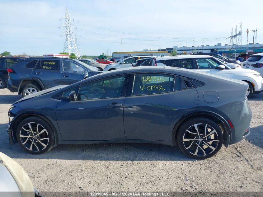 2024 Toyota Prius Prime Se/Xse/Xse Premium VIN: JTDACACU2R3019936 Lot: 12019045