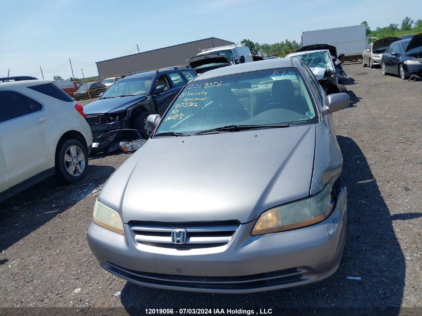 2001 Honda Accord Lx VIN: 1HGCG16411A803762 Lot: 12019056
