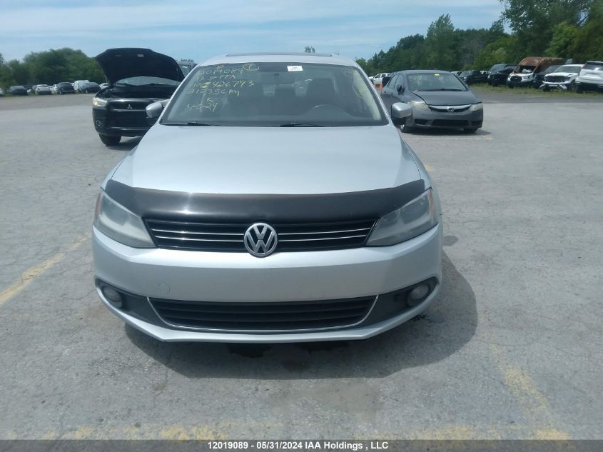 2013 Volkswagen Jetta Tdi VIN: 3VW3L7AJ2DM426793 Lot: 12019089