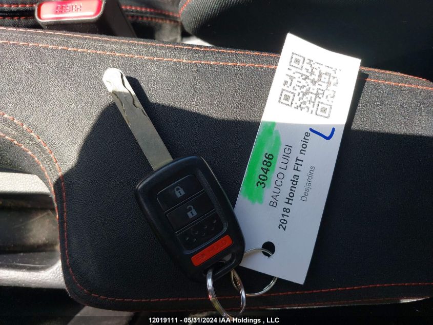 2018 Honda Fit Sport VIN: 3HGGK5H62JM100079 Lot: 12019111