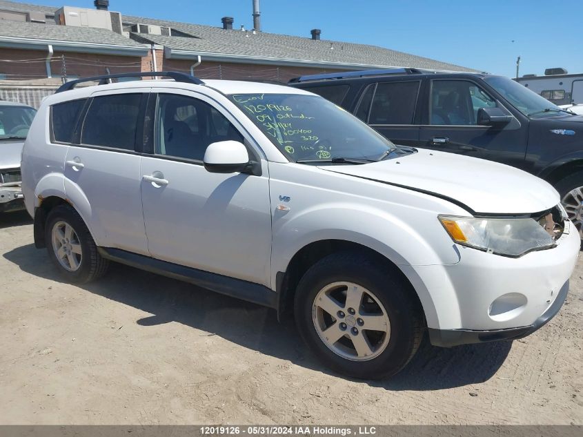 2009 Mitsubishi Outlander VIN: JA4MT31X09Z600400 Lot: 12019126