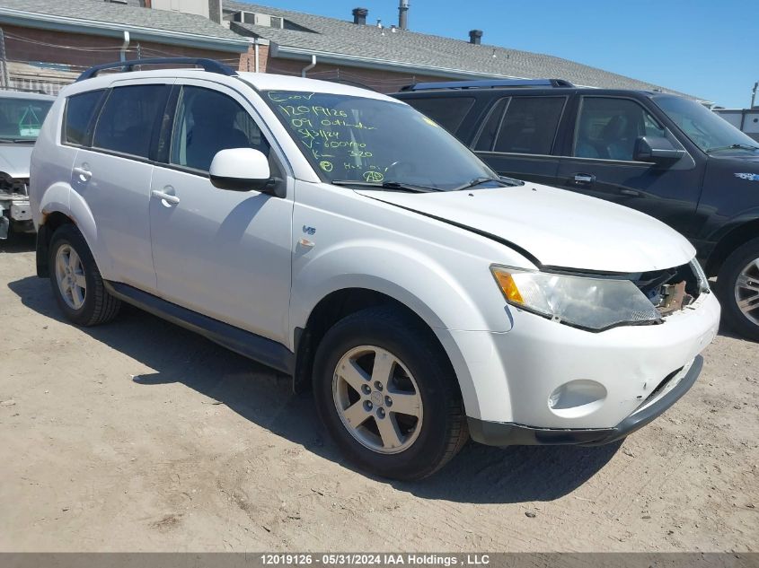 2009 Mitsubishi Outlander VIN: JA4MT31X09Z600400 Lot: 12019126