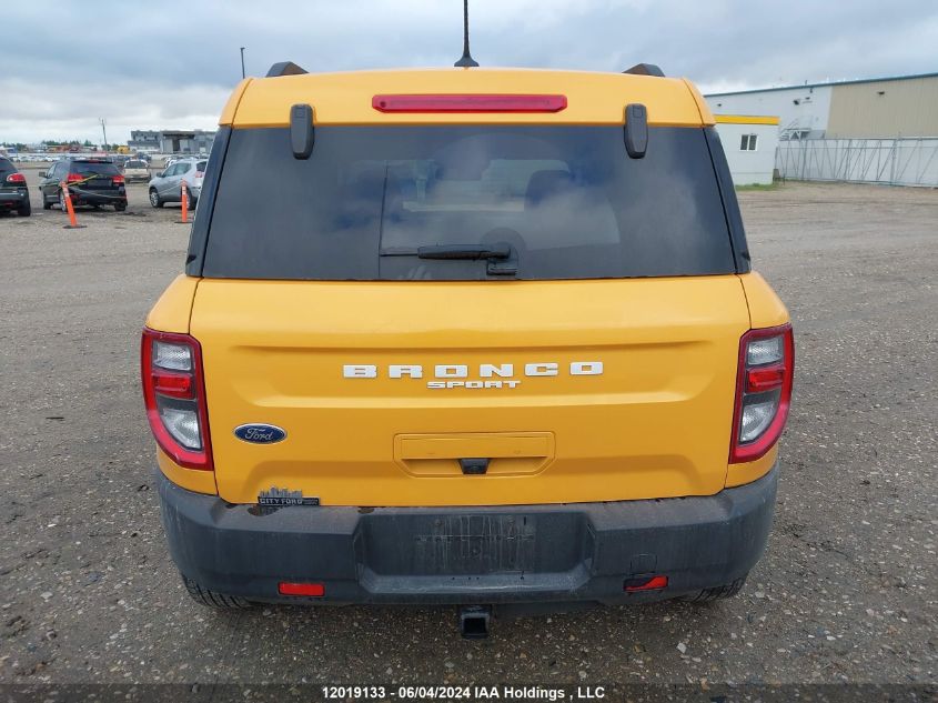 2023 Ford Bronco Sport Big Bend VIN: 3FMCR9B61PRE17318 Lot: 12019133
