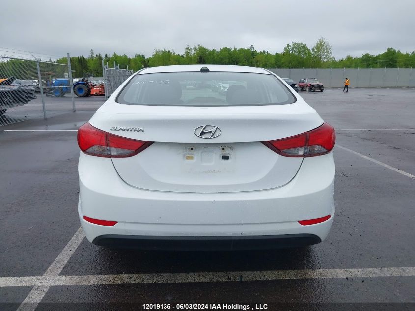 2016 Hyundai Elantra Gl VIN: 5NPDH4AE4GH683118 Lot: 12019135