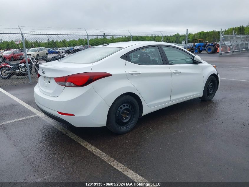 2016 Hyundai Elantra Gl VIN: 5NPDH4AE4GH683118 Lot: 12019135