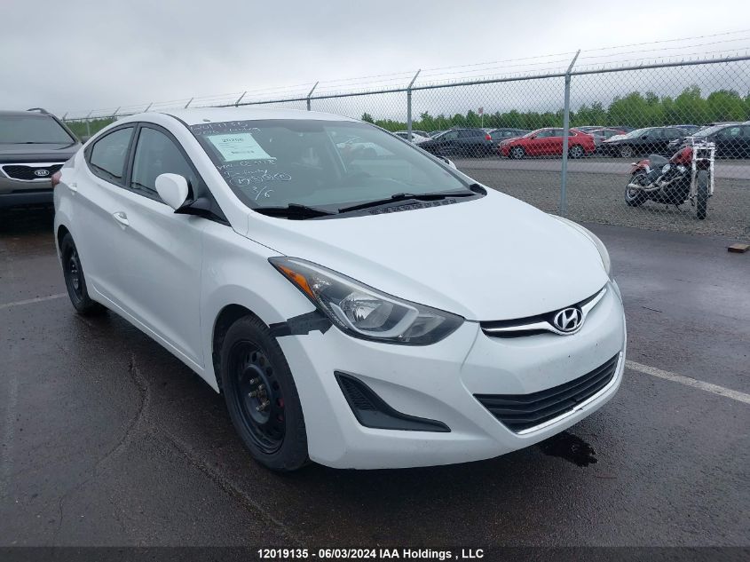 2016 Hyundai Elantra Gl VIN: 5NPDH4AE4GH683118 Lot: 12019135