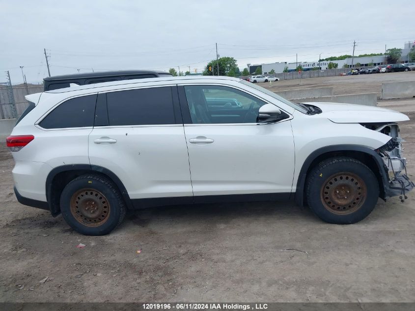 2019 Toyota Highlander Xle VIN: 5TDJZRFHXKS982468 Lot: 12019196