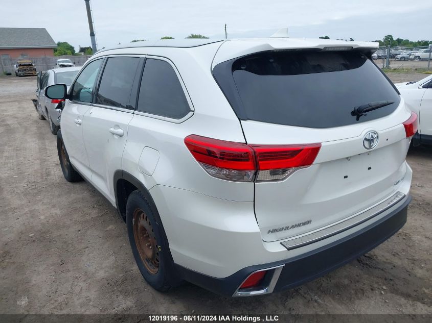 2019 Toyota Highlander Xle VIN: 5TDJZRFHXKS982468 Lot: 12019196