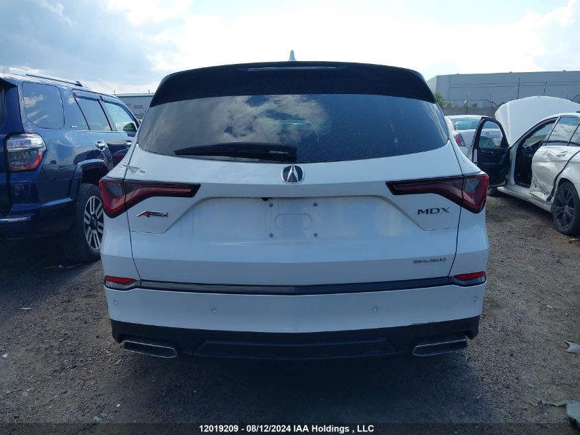 2022 Acura Mdx VIN: 5J8YE1H01NL801543 Lot: 12019209