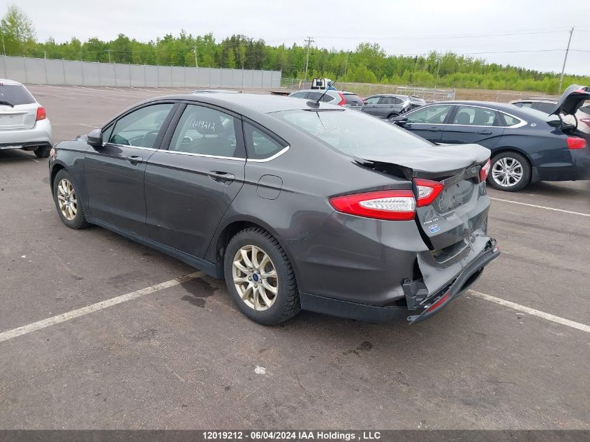 2016 Ford Fusion S VIN: 3FA6P0G79GR321365 Lot: 12019212