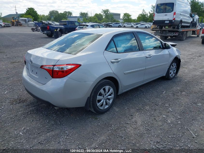 2016 Toyota Corolla VIN: 2T1BURHE4GC706695 Lot: 12019222