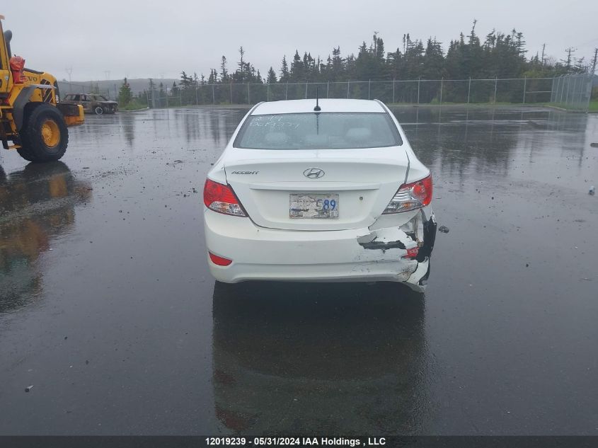 2014 Hyundai Accent L VIN: KMHCT4AE0EU762861 Lot: 12019239