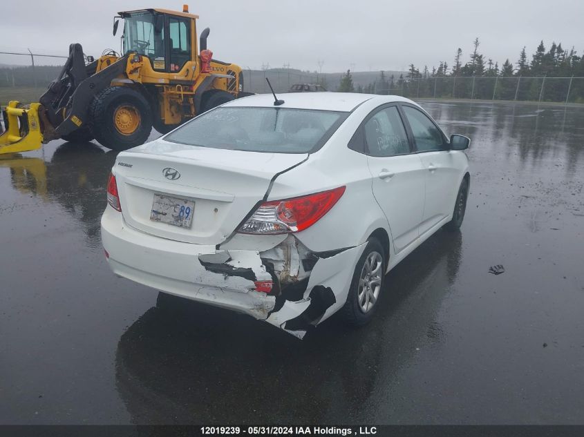 2014 Hyundai Accent L VIN: KMHCT4AE0EU762861 Lot: 12019239