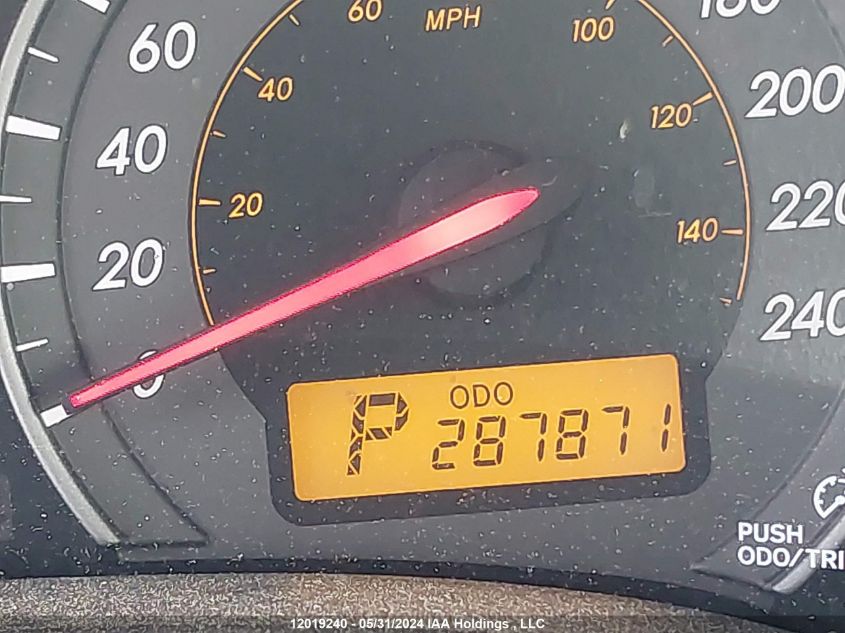 2010 Toyota Corolla Xrs VIN: 2T1BE4EE5AC033587 Lot: 12019240