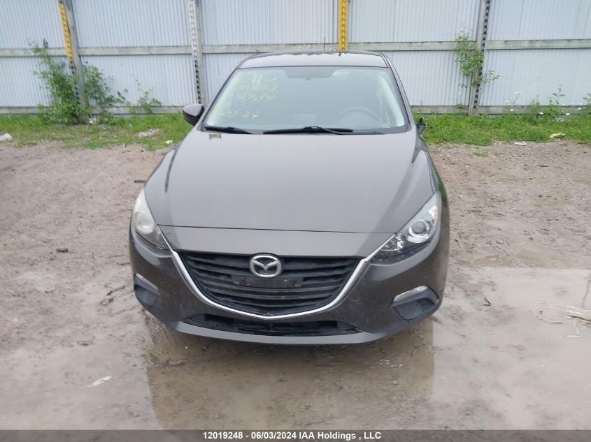 2014 Mazda Mazda3 VIN: JM1BM1L75E1127484 Lot: 12019248