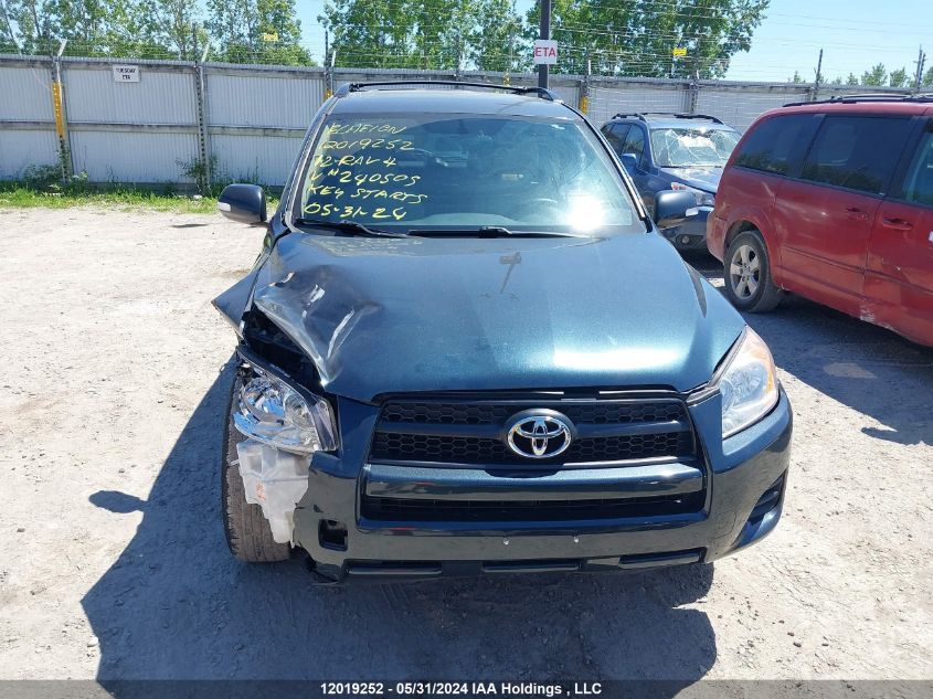 2012 Toyota Rav4 VIN: 2T3BF4DV5CW240505 Lot: 12019252