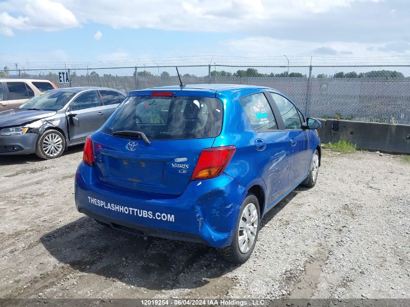 2015 Toyota Yaris VIN: VNKKTUD32FA016982 Lot: 12019254