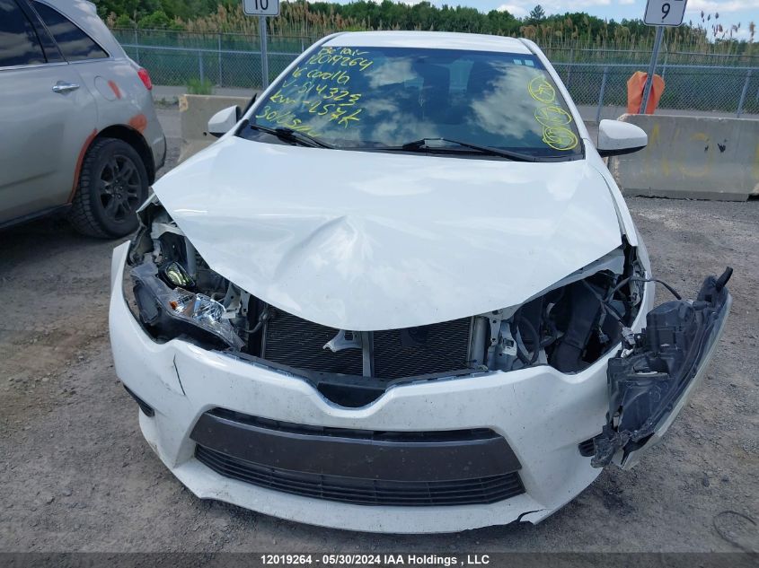 2016 Toyota Corolla VIN: 2T1BURHE4GC514323 Lot: 12019264