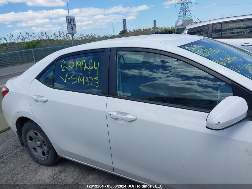 2016 Toyota Corolla VIN: 2T1BURHE4GC514323 Lot: 12019264