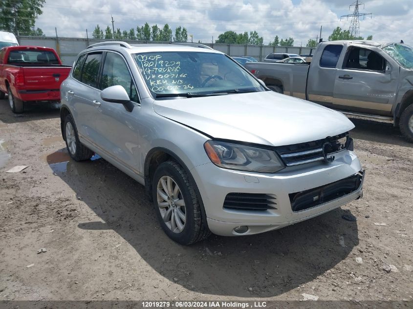 2014 Volkswagen Touareg VIN: WVGEP9BP7ED007166 Lot: 12019279