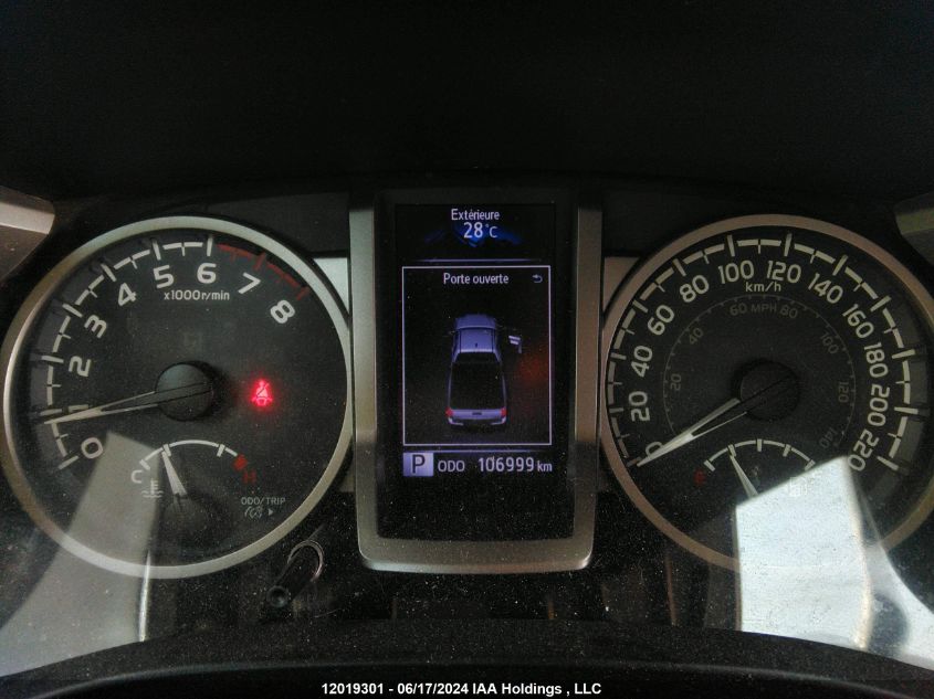 2019 Toyota Tacoma Sr5 V6/Trd Off Road VIN: 5TFSZ5AN0KX166230 Lot: 12019301