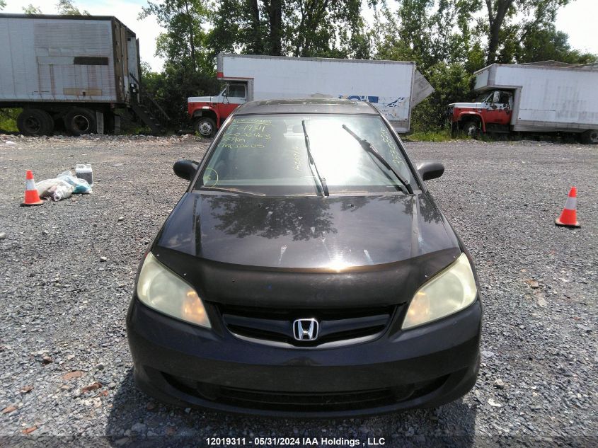 2005 Honda Civic Sdn VIN: 2HGES16615H036463 Lot: 12019311