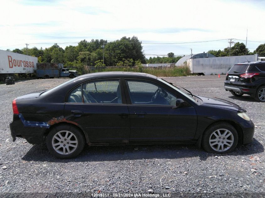 2005 Honda Civic Sdn VIN: 2HGES16615H036463 Lot: 12019311