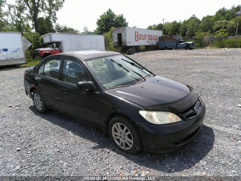 2005 Honda Civic Sdn VIN: 2HGES16615H036463 Lot: 12019311