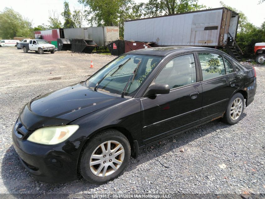 2005 Honda Civic Sdn VIN: 2HGES16615H036463 Lot: 12019311